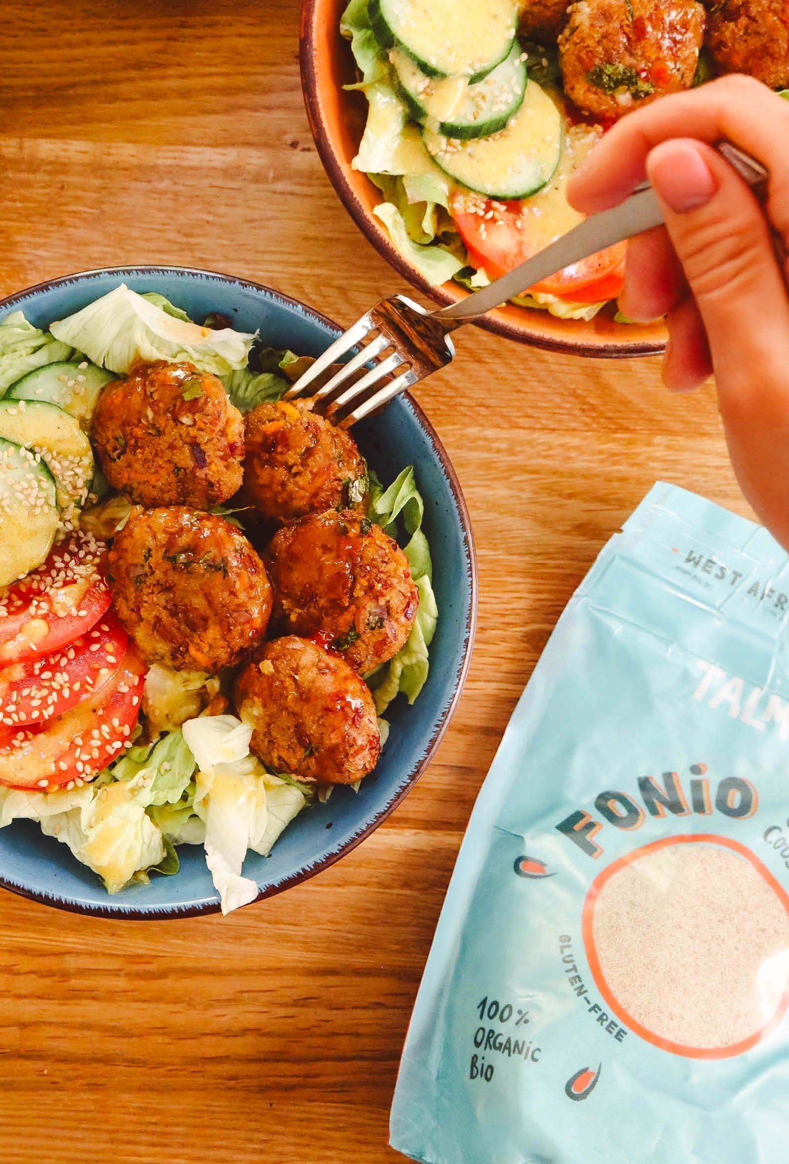 Fonio-Reissbällchen