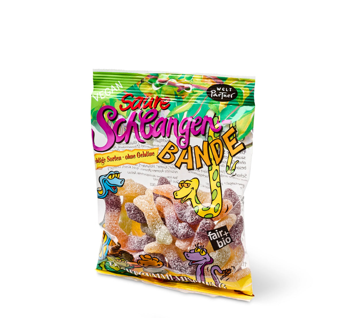 Gommes aux fruits acidulées végétaliennes bio 100g