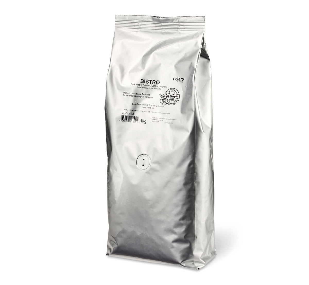 Bistro Kaffee BIO Bohnen 1kg