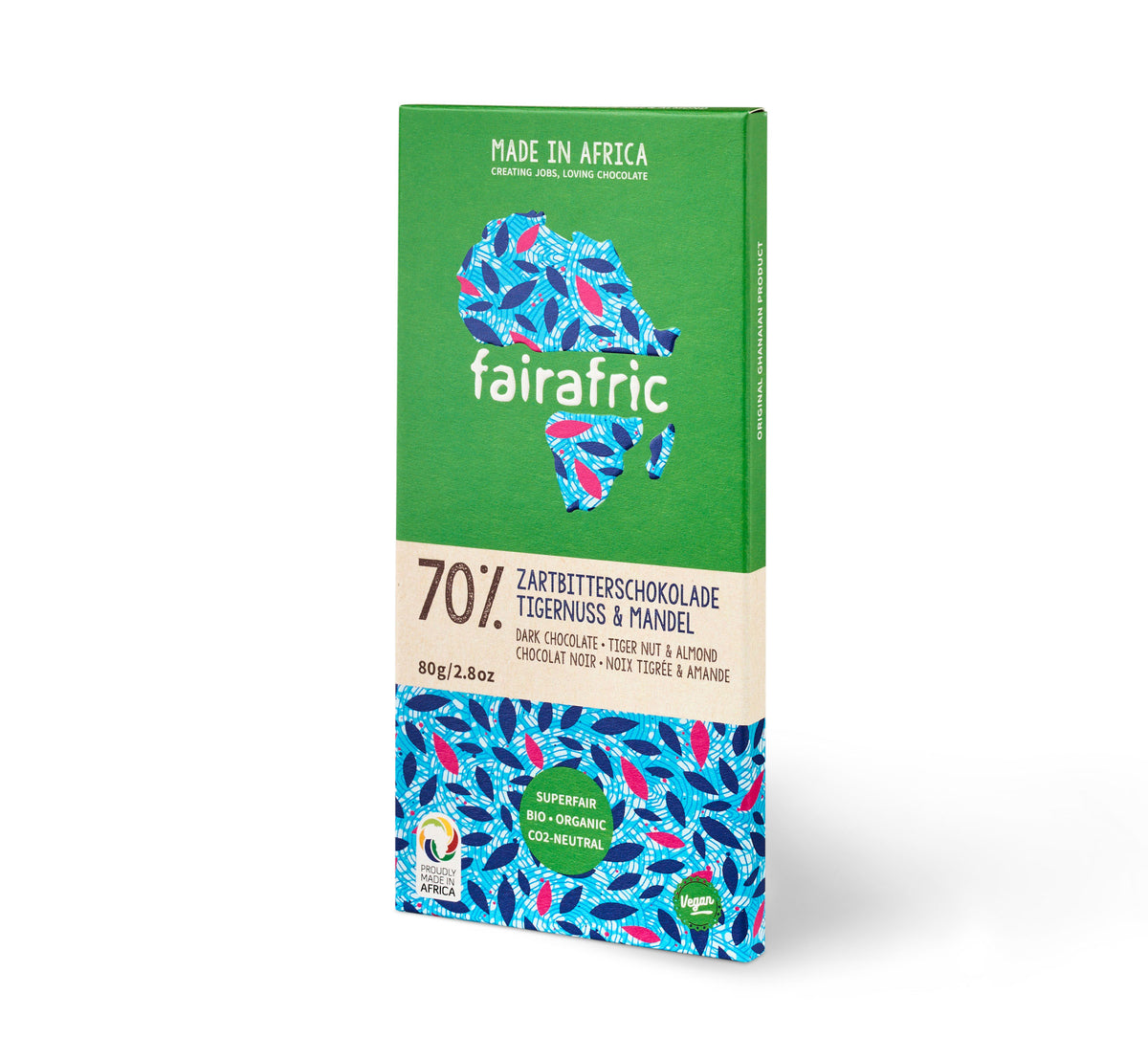 fairafric BIO Noix Tigre&amp;Amande 70% 80g