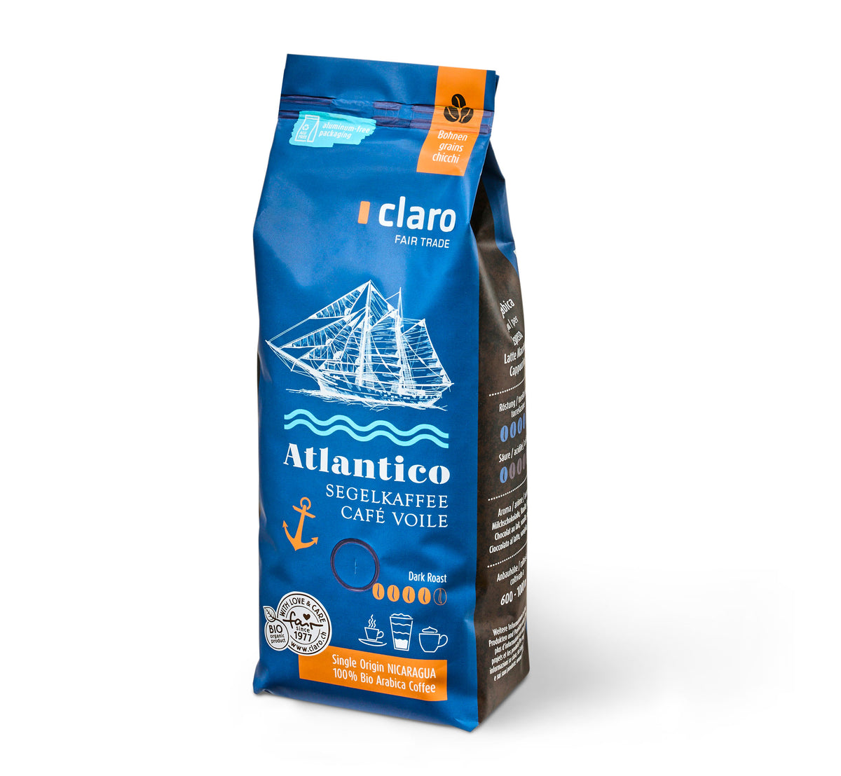Atlantico Kaffee BIO Bohnen 500g