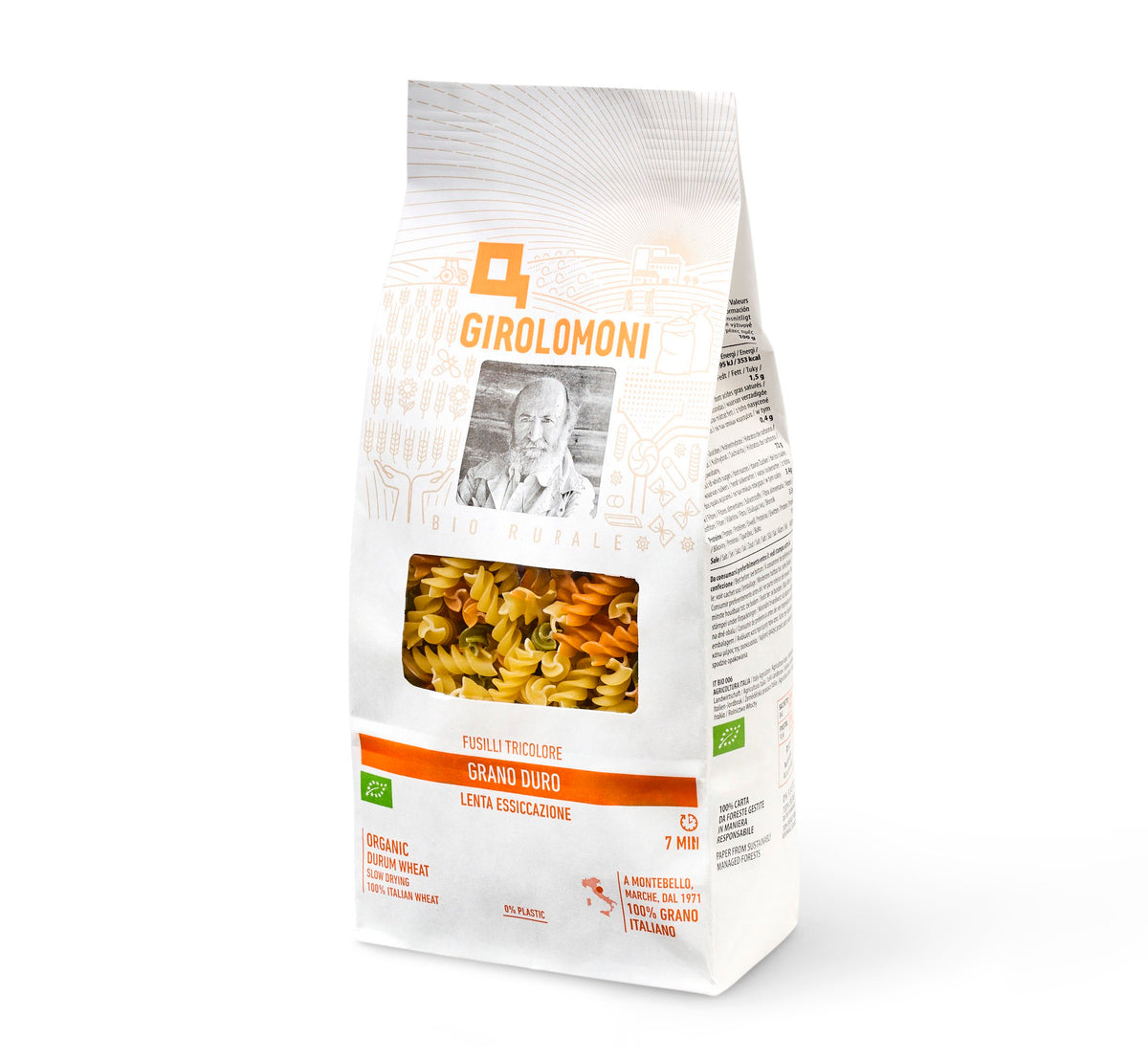 Hartweizen Fusilli Tricolore BIO 500g