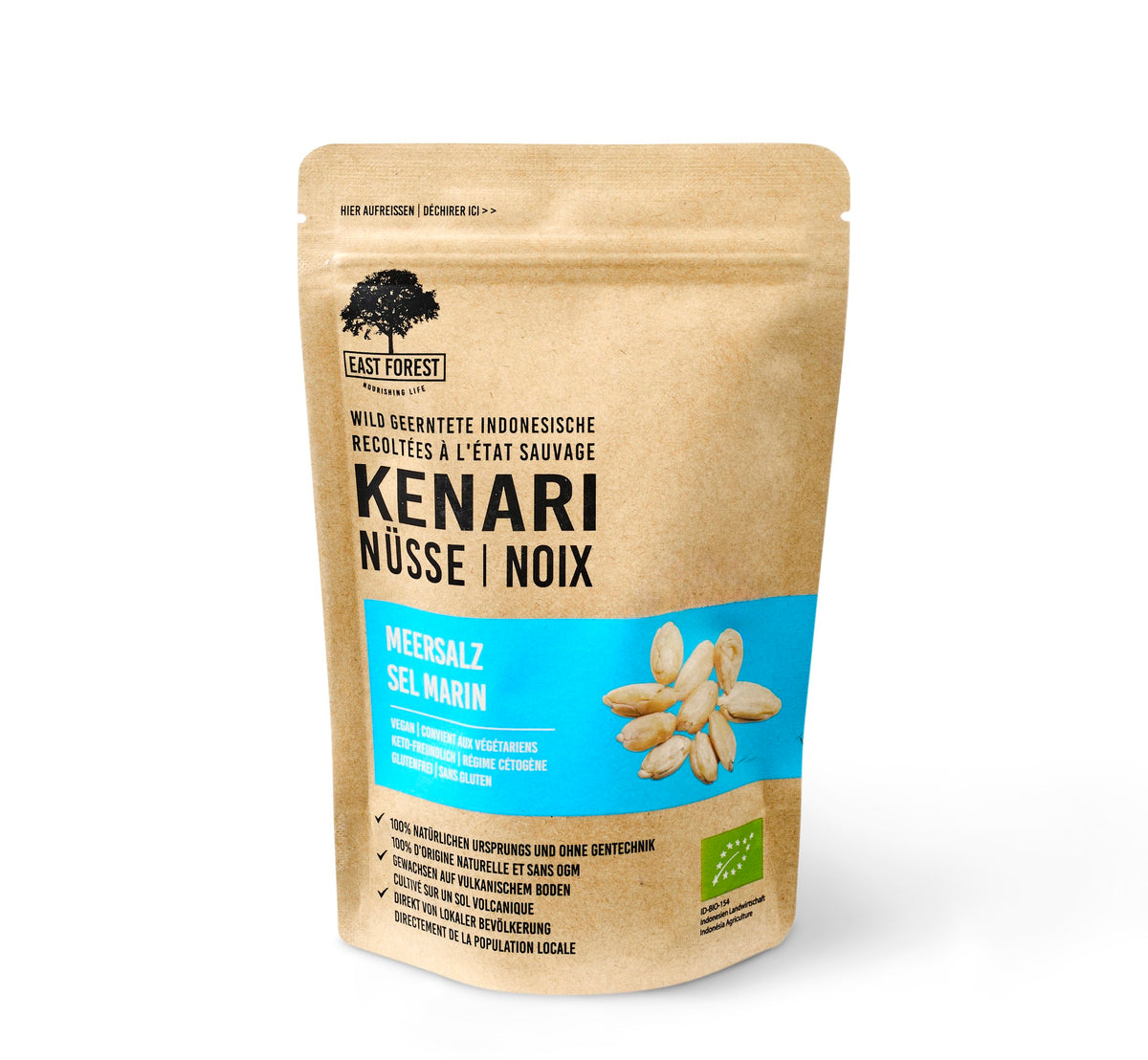 Kenari Nüsse Meersalz BIO 80g