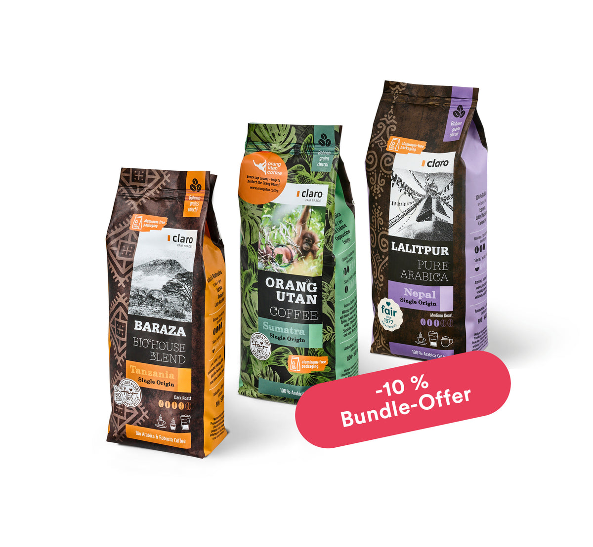 Pack « Découverte de cafés d'origine »